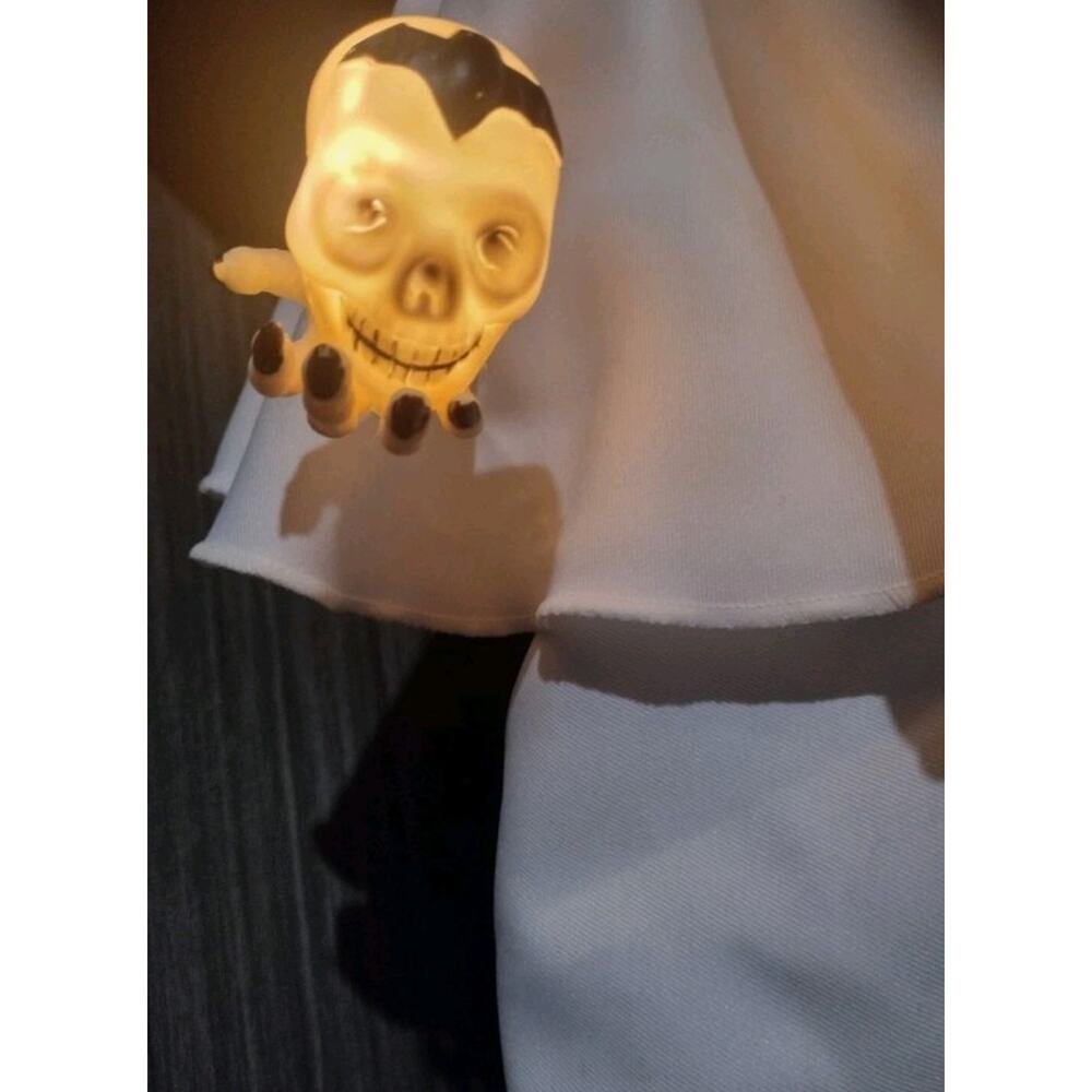 Vintage Halloween Ghost w/ Pumpkin Lights & Sound Work Jack-o'-lantern - Picture 8 of 10